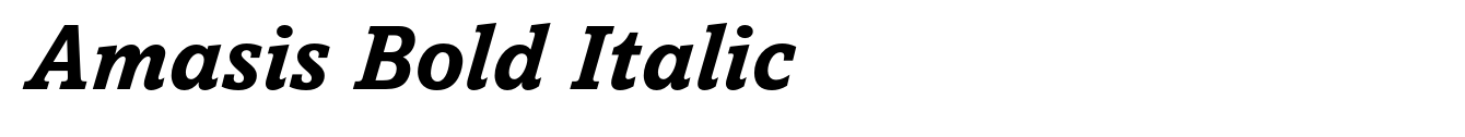 Amasis Bold Italic